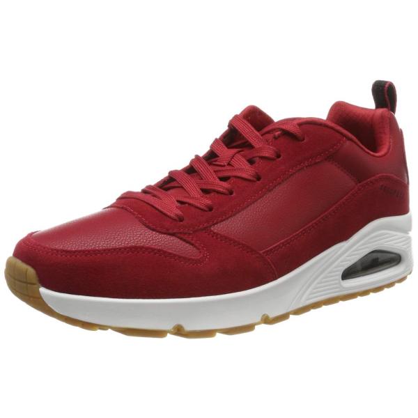 Skechers Men's UNO-STACRE Sneaker, RED, 7