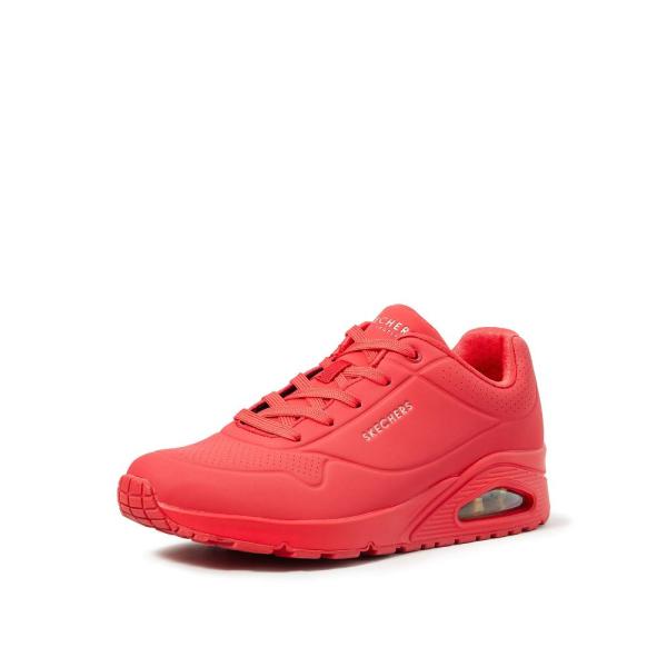 Skechers Men's UNO-STACRE Sneaker, RED, 9.5