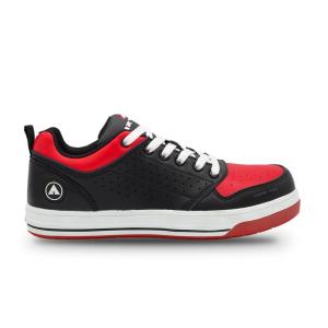 Airwalk Arena Low Top Composite Toe Mens Industrial Work Shoes Black/Redの商品画像