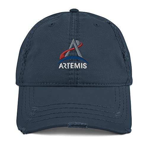 MTN TOOL Artemis Distressed Dad Hat, NASA Hat, NAS...