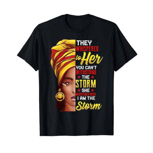 Black History Month Shirt African Woman Afro I Am ...