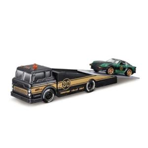 Ramp Truck #80 Dark Gray Metallic with Gold Metall...