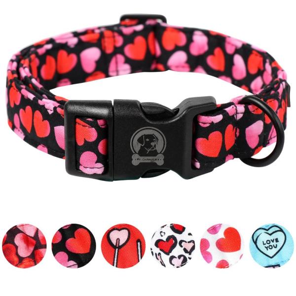 Valentines Day Dog Collar MR. CHUBBYFACE Love Dog ...