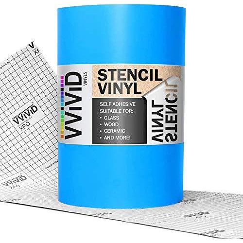 VViViD ブルーステンシルビニールマスキングフィルム にじみ防止テクノロジー (12インチ x ...