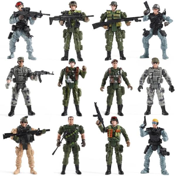 US Army Men and SWAT Team Toy Soldiers Action Figu...