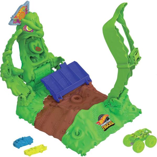 Hot Wheels Monster Trucks Arena Smashers Glow-in-T...