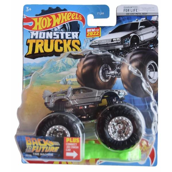 Hot Wheels Monster Trucks Back to The Future Time ...