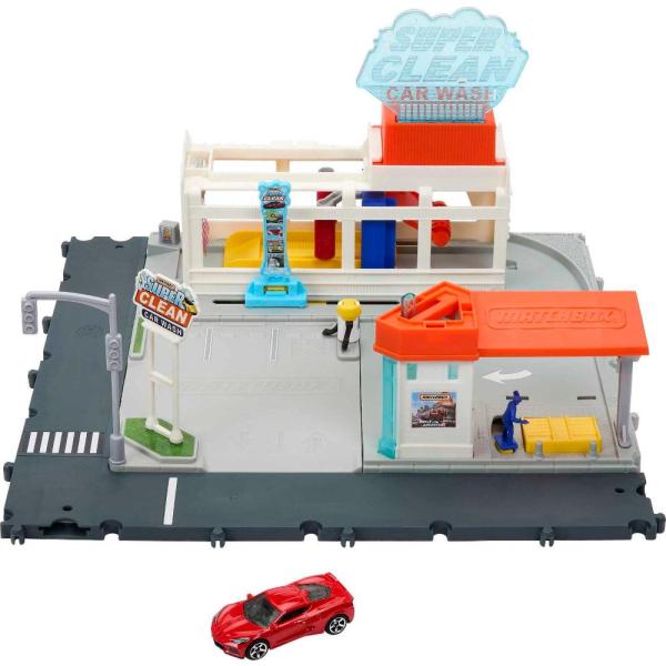 Matchbox Cars Playset, Action Drivers Super Clean ...