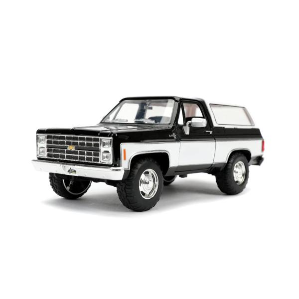 Jada Toys 1980 Chevy Blazer K5 ブラック/ホワイト 1:24 ダイカス...