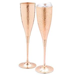 Copper champagne flutes of 6.7 oz set of 2 ? Luxur...