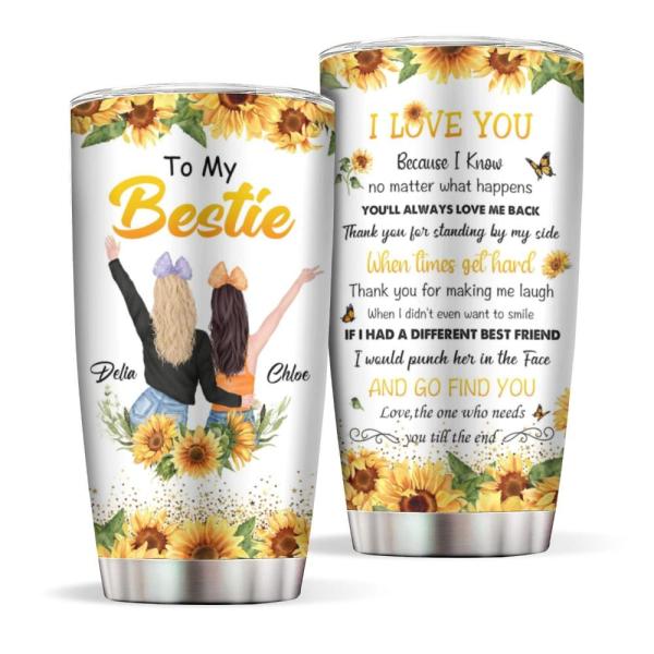 Best Friend Tumbler Bestie Gifts For Women Girls, ...