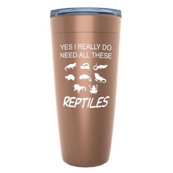 Reptile Lover Copper Viking Tumbler 20oz - Funny R...