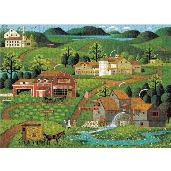 ヴィンテージパズル 大人用 1000ピース以上 ファームパズル ビルマロードの美しい景色 有名な絵画...