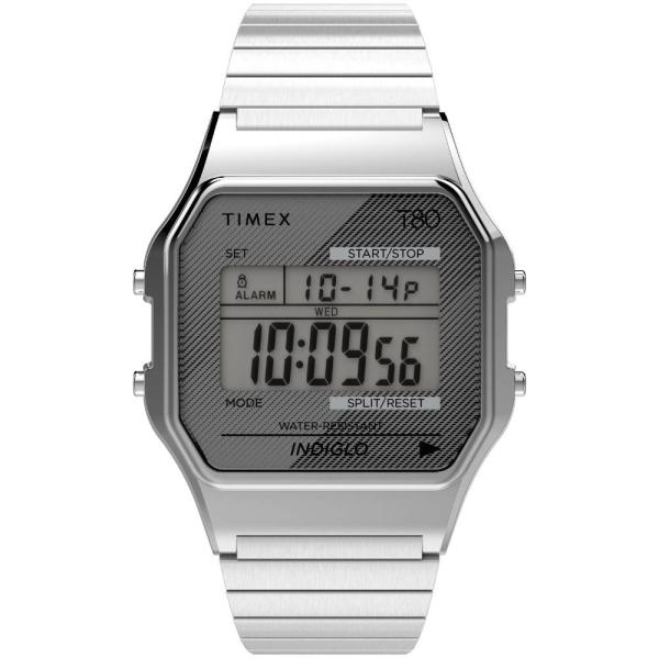 Timex T80 34mm 腕時計 One Size Silver Expansion