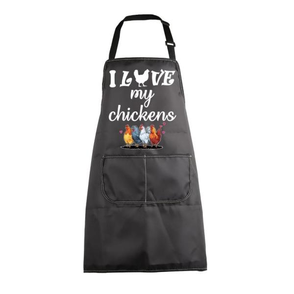 MBMSO Funny Chicken Aprons I Love My Chickens Gift...