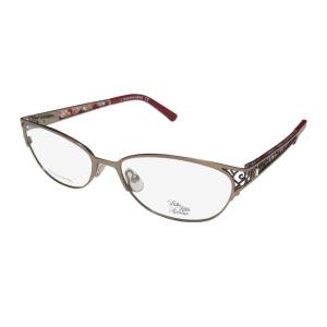 SAKS FIFTH AVENUE 272 Eyeglasses 01M1 Almond 54-16...