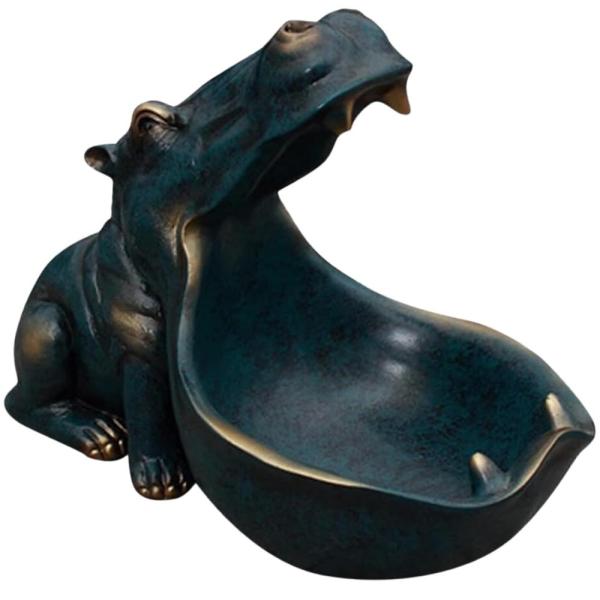 TOPofly Hippo Candy Dish Unique Hippo Key Bowl for...