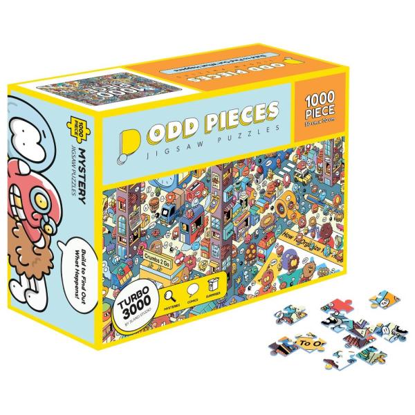 Odd Pieces ミステリージグソーパズル 1,000ピース ミステリーパズル ストーリーテリン...