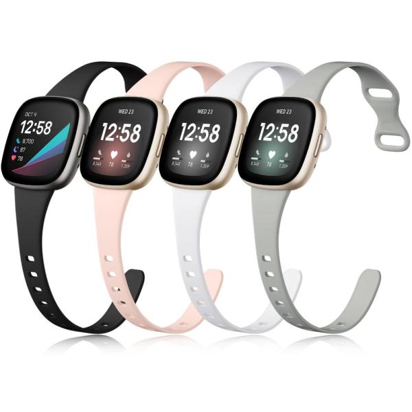 Getino Fitbit Versa 3/Versa 4バンド/Sense/Sense 2用バンド...