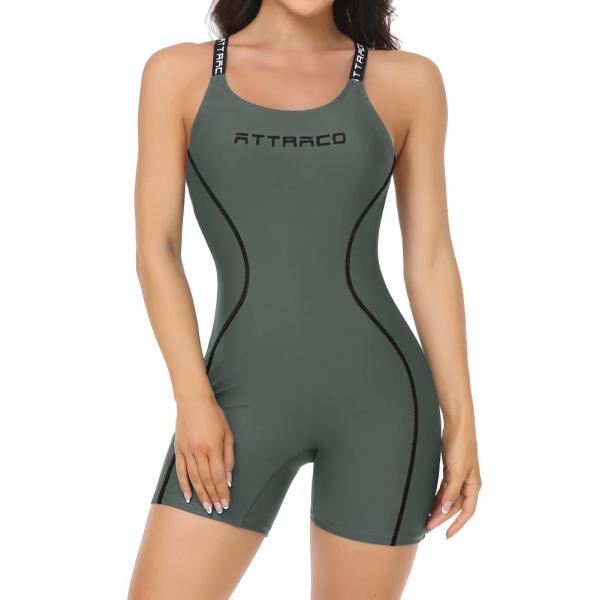 ATTRACO Lap Bathing Suit for Women Swimming 1 Piec...