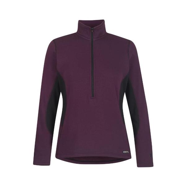 Kerrits Horse Sense Fleece Half Zip Solid Raisin S...