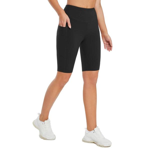 BALEAF Women&apos;s Long Biker Shorts Yoga Compression ...