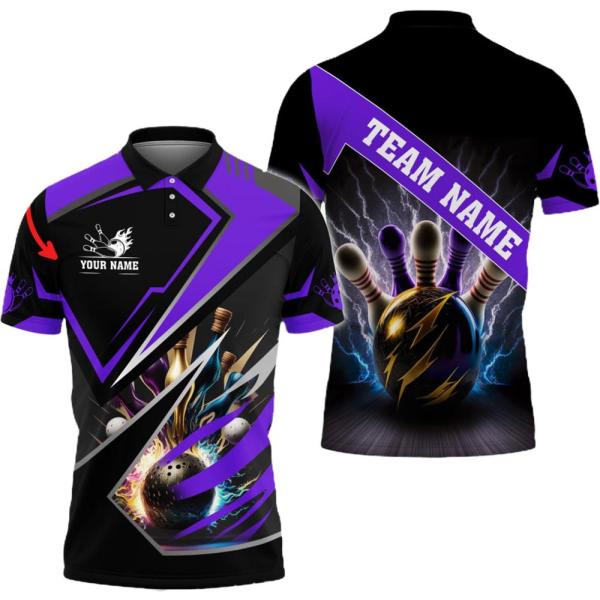 NAZENTI Personalized Bowling Shirts for Men, Bowli...