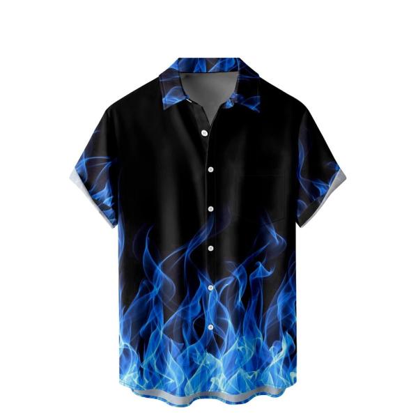 WRITKC Hawaiian Shirts for Men Loose Short Sleeve ...