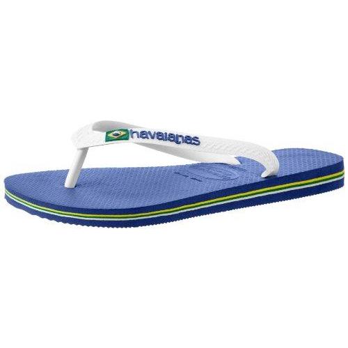 Havaianas メンズ ブラジルロゴ ビーチサンダル US サイズ: 10-11 カラー: ブル...