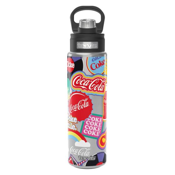 Tervis Coca-Cola Stickers Water, 24oz Wide Mouth B...