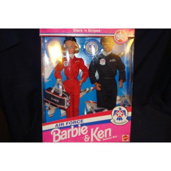 Barbie and Ken doll Air Force Stars n Stripes Delu...