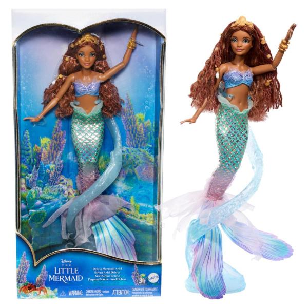 Mattel Disney The Little Mermaid Deluxe Mermaid Ar...