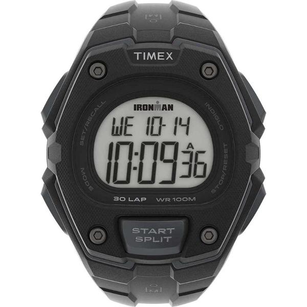 Timex アイアンマン メンズ クラシックデジタルウォッチ, ブラック///ホワイト, TW5M4...
