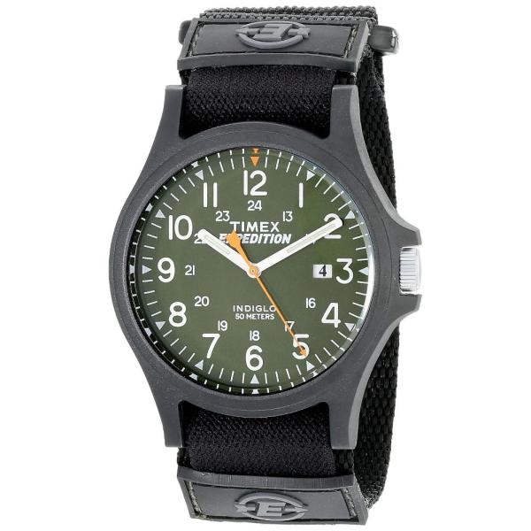 タイメックス メンズ Expedition Camper腕時計 N/A グリーン/ブラック