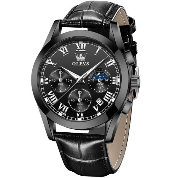 OLEVS Watch for Men Multifunctional Chronograph An...