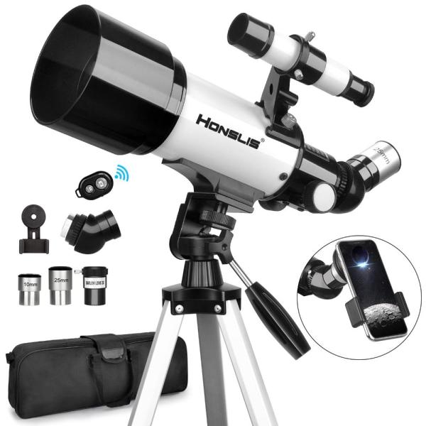Telescope, 70mm Aperture 500mm Telescopes for Adul...