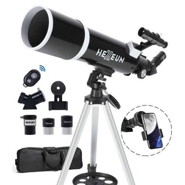 Telescope for Adults &amp; Beginner - 80mm Aperture 60...