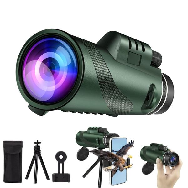 80x100 Monocular Telescope High Power Monocular fo...