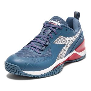 Diadora Mens Blushield Torneo 2 AG Tennis Shoe (Oceanview/White/Salsa 11.の商品画像