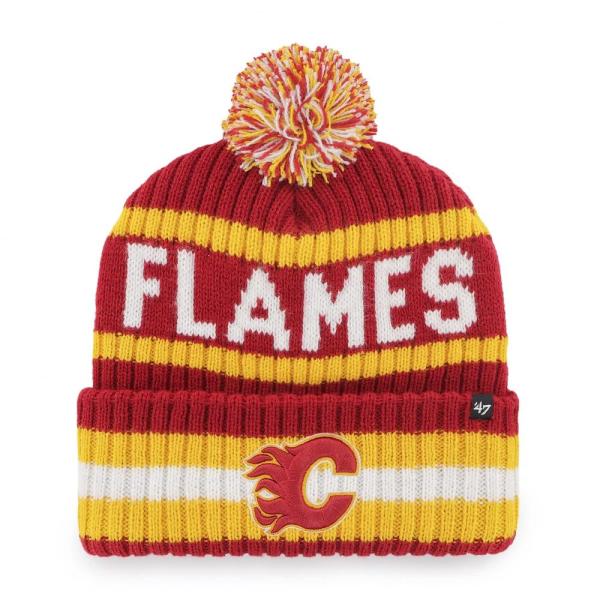 47 Calgary Flames NHL Bering Cuff Pom Knit Hat Red