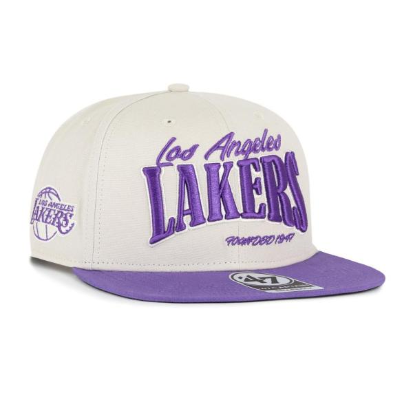 &apos;47 Brand Hat Los Angeles Lakers Cream/Navy Chandl...
