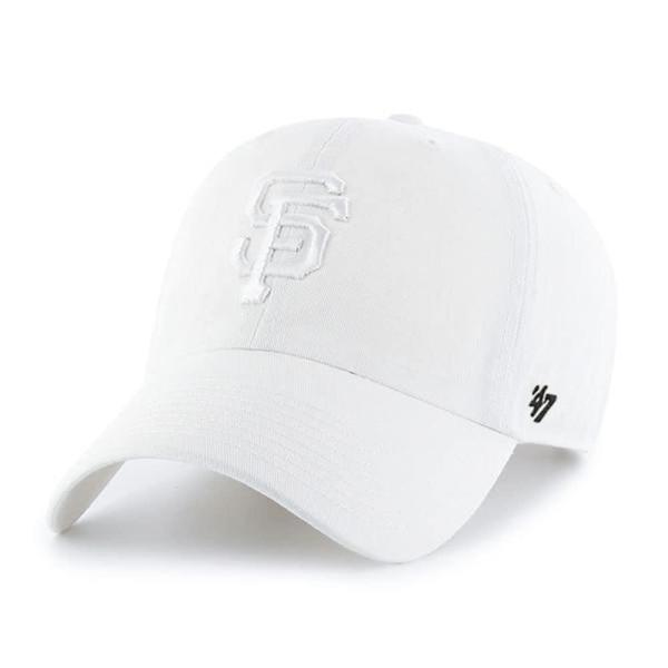 サンフランシスコ・ジャイアンツ ホワイトホワイト クリーンアップ 調節可能な帽子 大人用 フリーサイ...