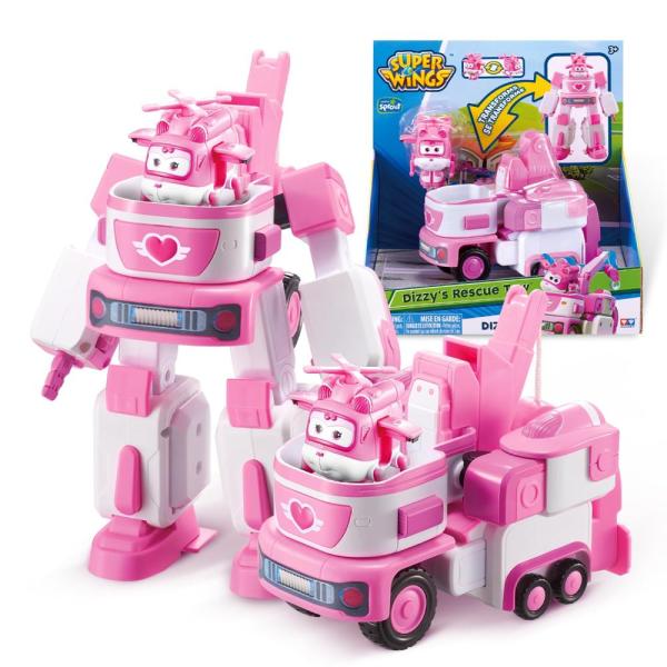 Super Wings Transformer Toys, 7&quot; Dizzy Robot Suit ...