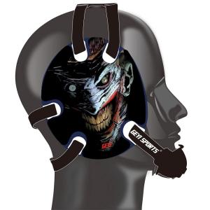 Wrestling Headgear with Smiling The Joker Wraps (Navy, Youth)