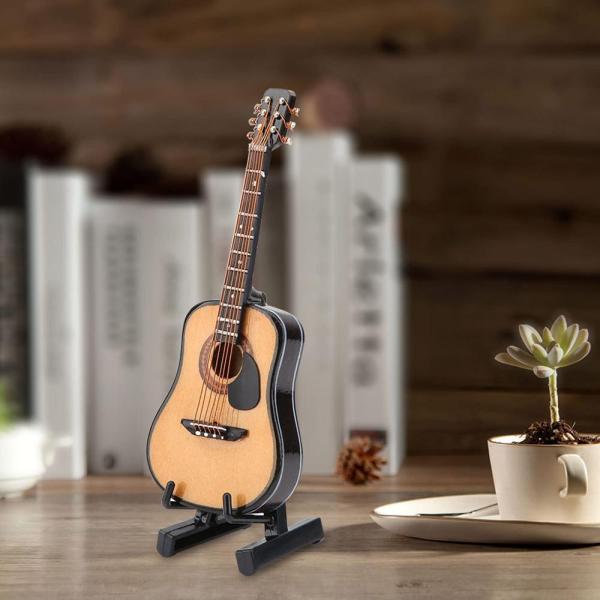 Miniature Wooden Guitar Model Display Mini Ornamen...