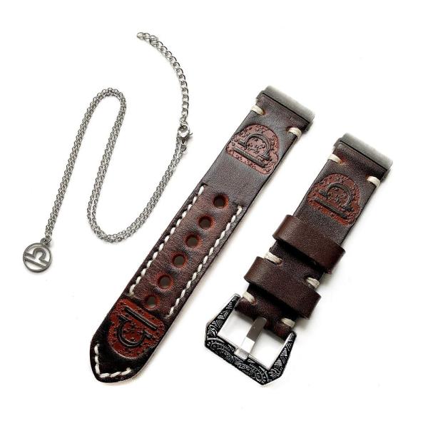 NICKSTON Libra Zodiac Set Embossed Leather Band Co...