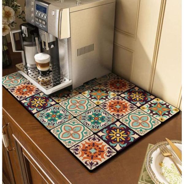Cciphy Cute Coffee Maker Mat for Countertops, Coff...