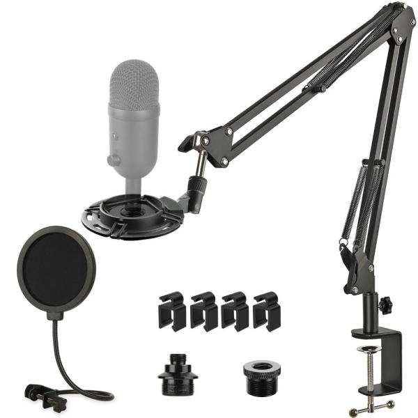 Rigych Razer Seiren V2 X マイクブームアーム 調節可能なマイクアームスタンド...