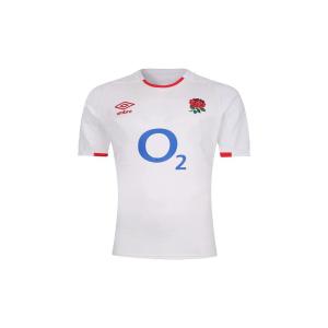 Umbro England RFU Men's Home Replica Rugby Jersey, White Small