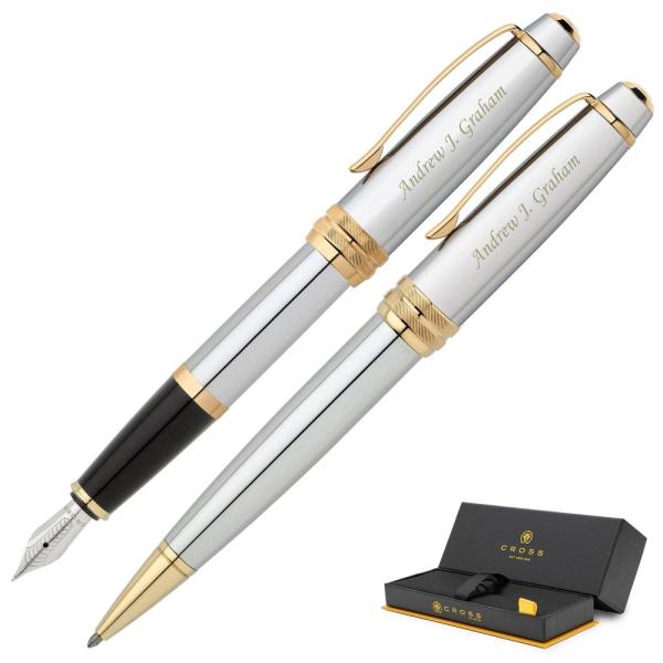 Engraved/PersonalizedクロスBailey Medalistボールペンand万年筆...